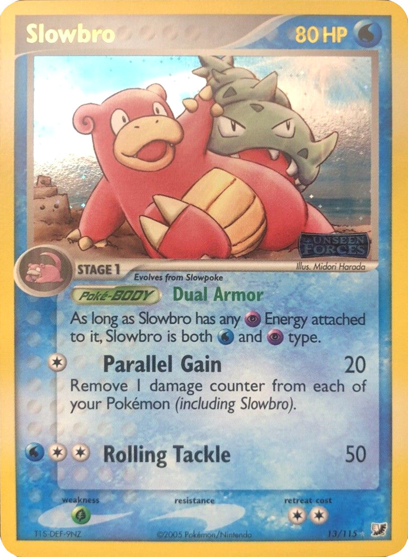 Slowbro (13/115) (Stamped) [EX: Unseen Forces] | Dumpster Cat Games