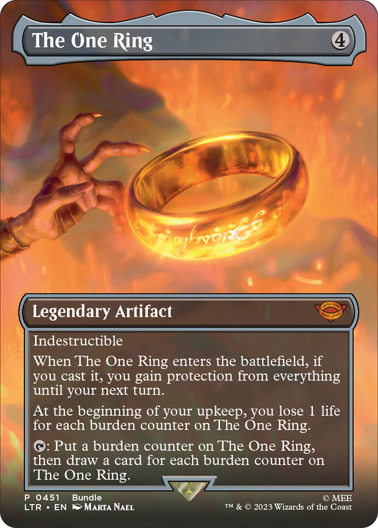 The One Ring (Borderless Alternate Art) [The Lord of the Rings: Tales of Middle-Earth] | Dumpster Cat Games