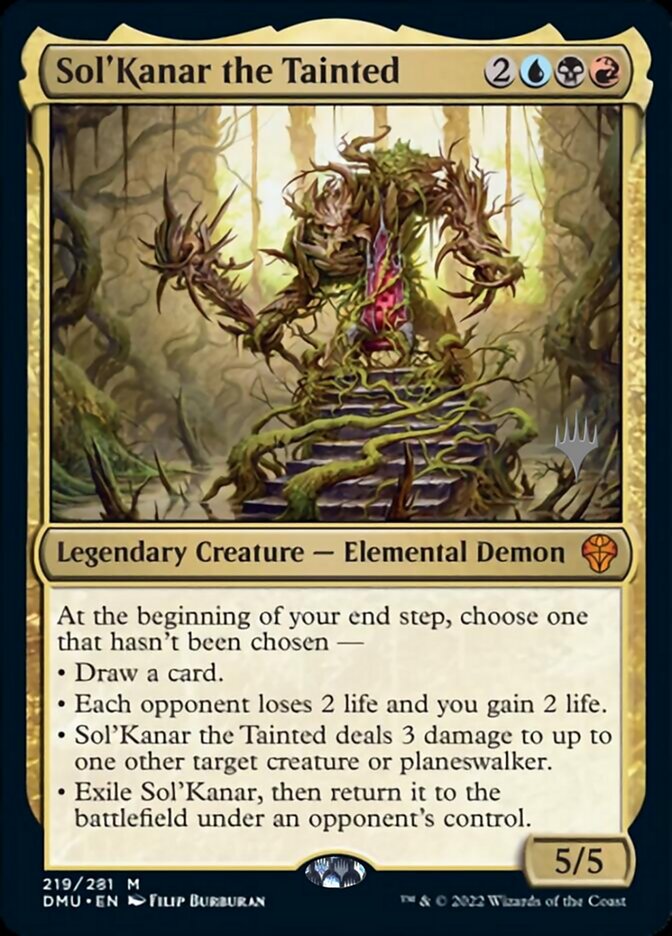 Sol'Kanar the Tainted (Promo Pack) [Dominaria United Promos] | Dumpster Cat Games