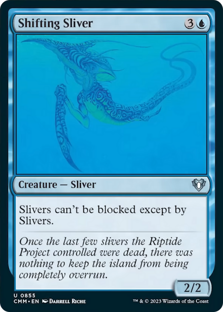 Shifting Sliver [Commander Masters] | Dumpster Cat Games