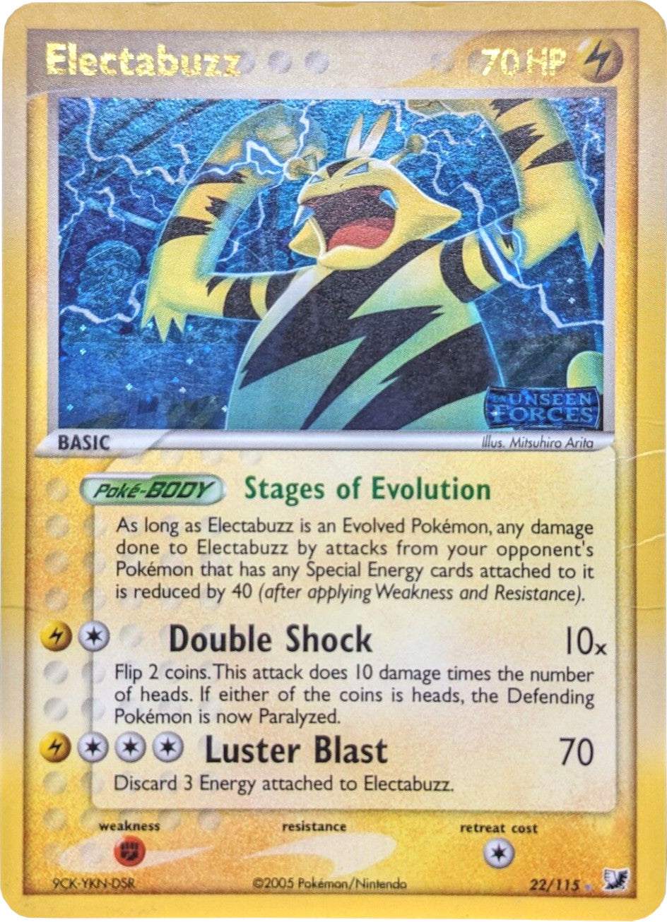 Electabuzz (22/115) (Stamped) [EX: Unseen Forces] | Dumpster Cat Games