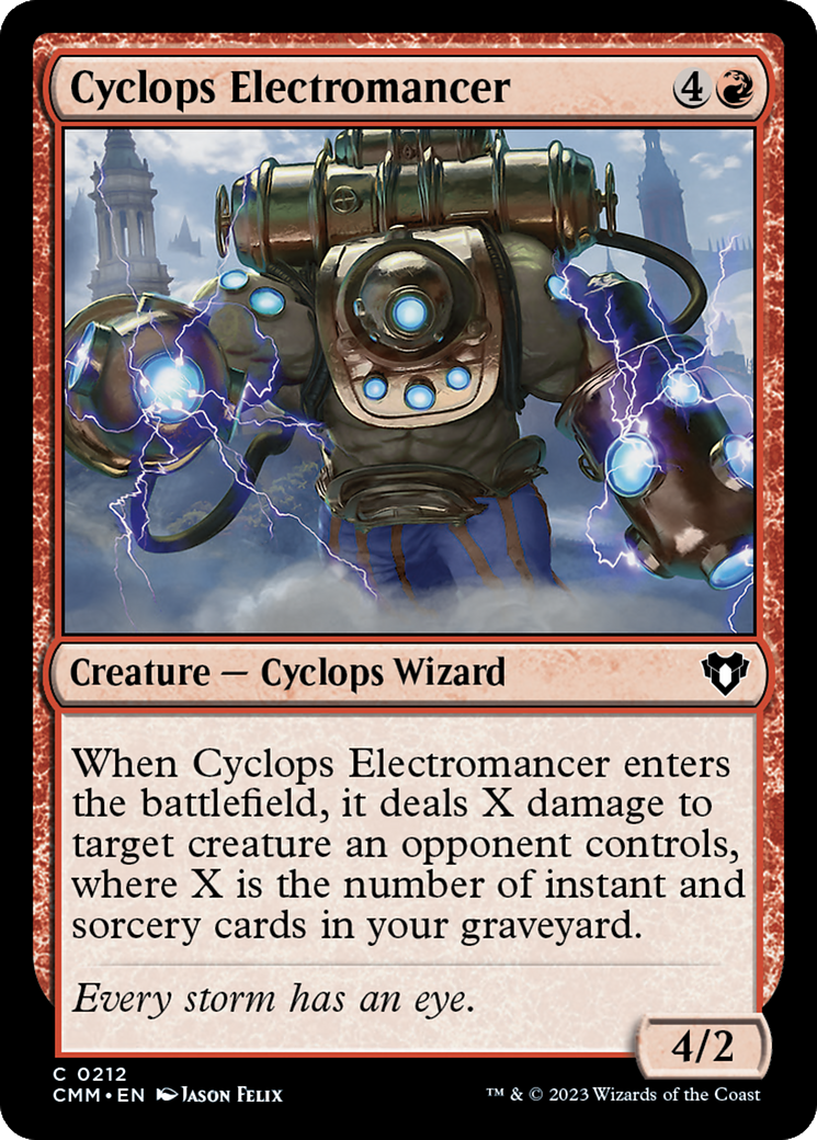 Cyclops Electromancer [Commander Masters] | Dumpster Cat Games