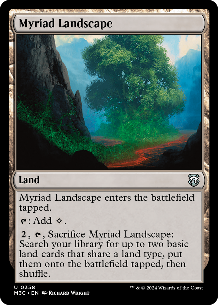 Myriad Landscape (Ripple Foil) [Modern Horizons 3 Commander] | Dumpster Cat Games