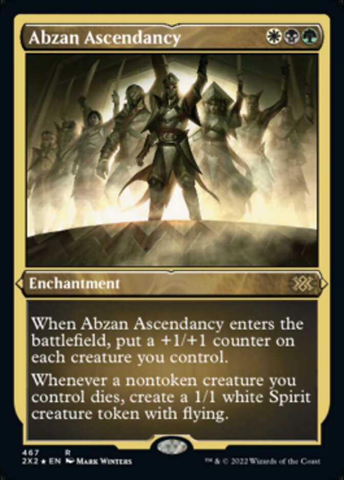 Abzan Ascendancy (Foil Etched) [Double Masters 2022] | Dumpster Cat Games