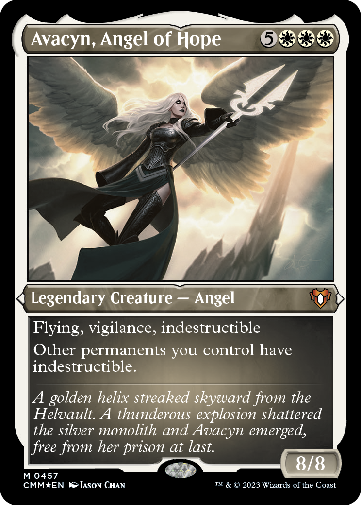 Avacyn, Angel of Hope (Foil Etched) [Commander Masters] | Dumpster Cat Games