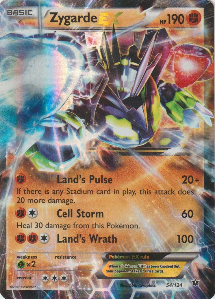 Zygarde EX (054/124) (Jumbo Card) [XY: Fates Collide] | Dumpster Cat Games