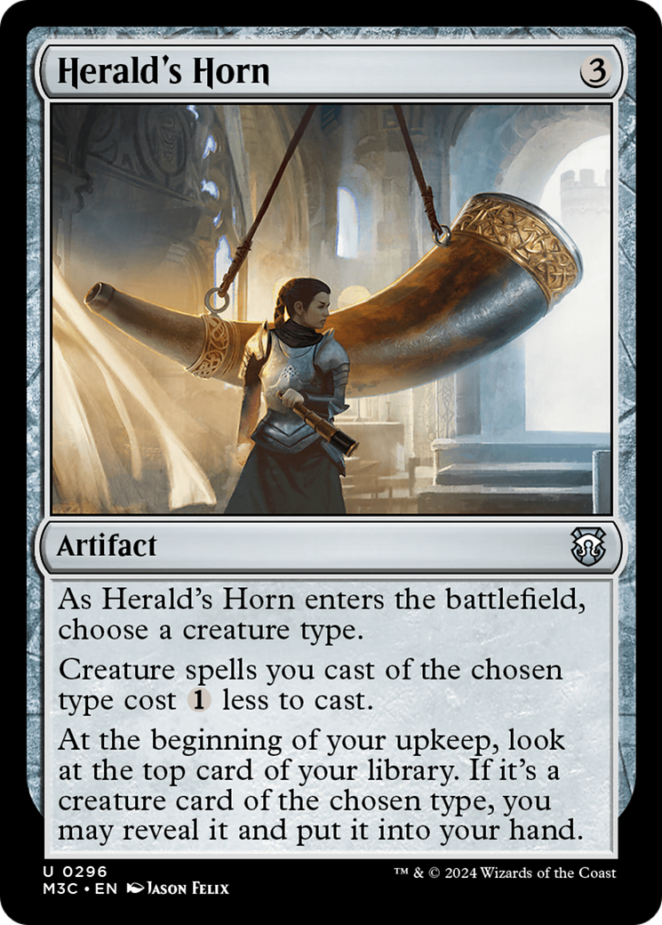 Herald's Horn (Ripple Foil) [Modern Horizons 3 Commander] | Dumpster Cat Games