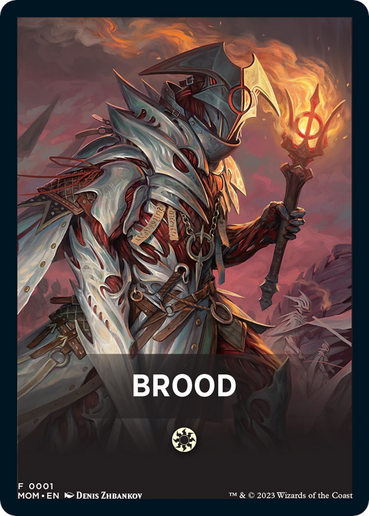 Brood Theme Card [March of the Machine Tokens] | Dumpster Cat Games