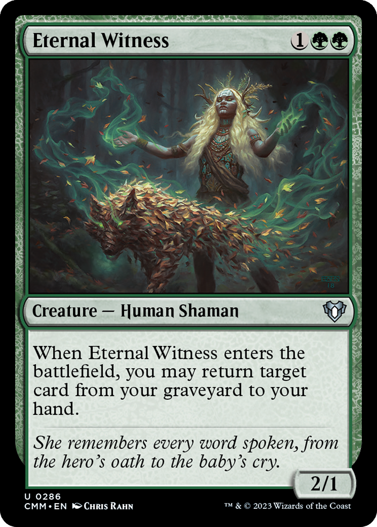 Eternal Witness [Commander Masters] | Dumpster Cat Games