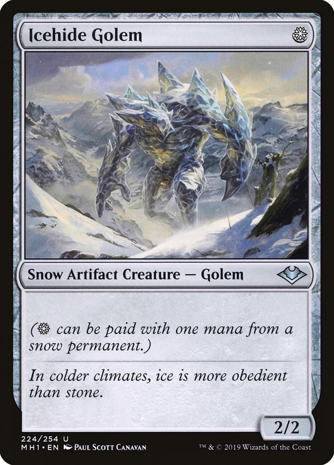 Icehide Golem [Modern Horizons] | Dumpster Cat Games