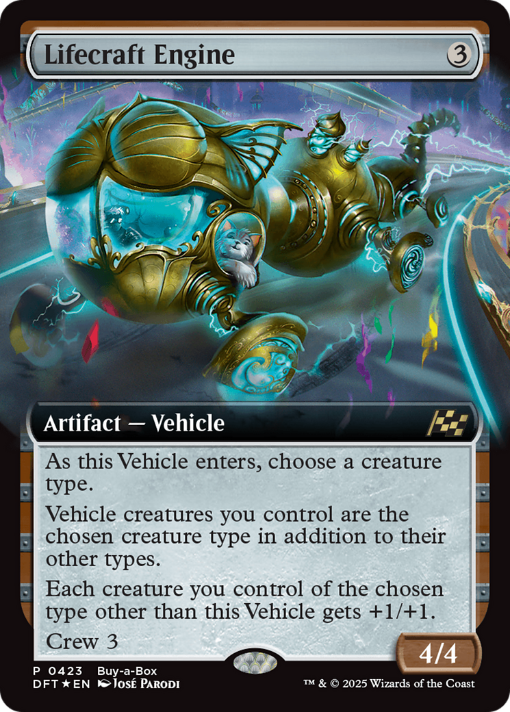 Lifecraft Engine (Extended Art) (Buy-A-Box) [Aetherdrift Promos] | Dumpster Cat Games