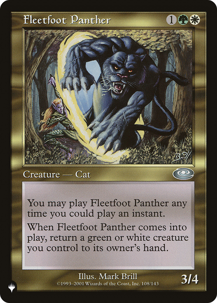 Fleetfoot Panther [The List] | Dumpster Cat Games