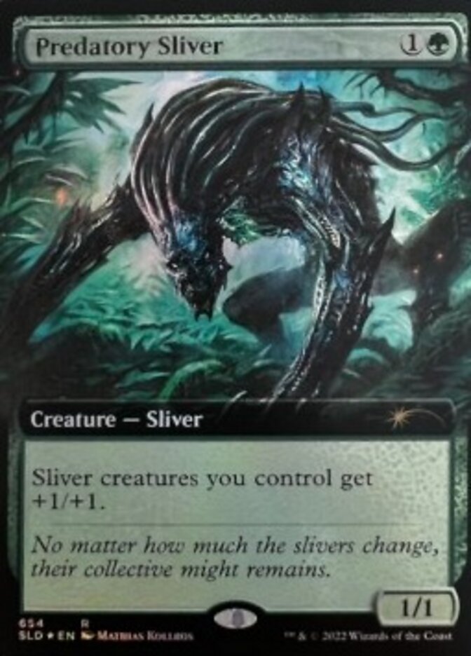 Predatory Sliver (Extended Art) [Secret Lair Drop Promos] | Dumpster Cat Games