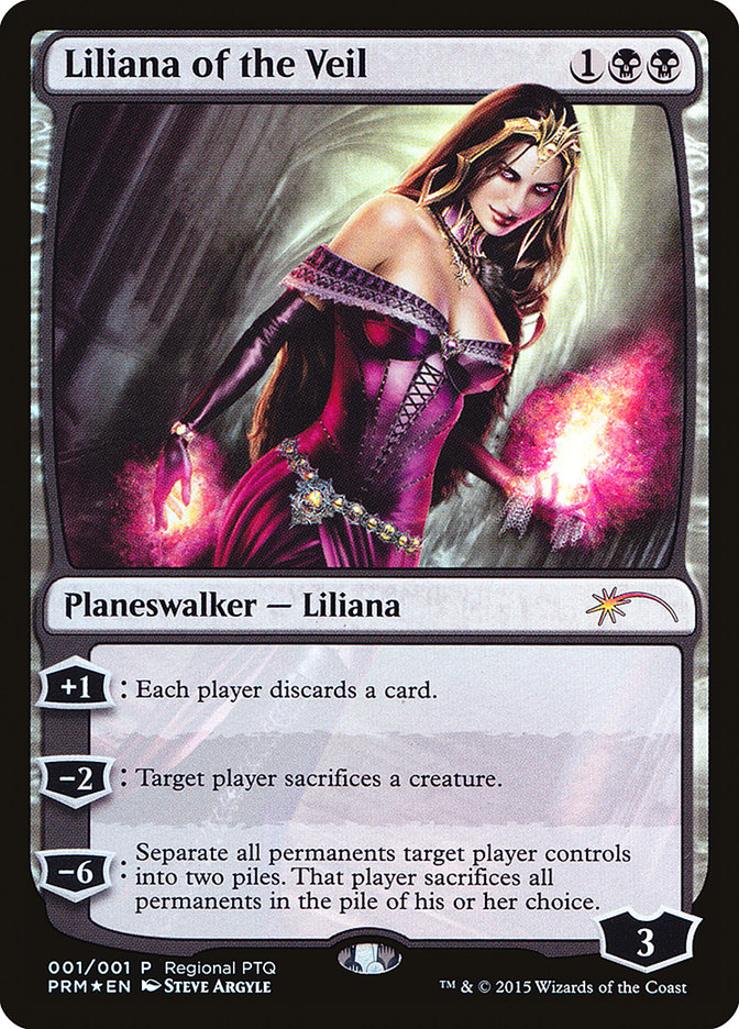 Liliana of the Veil (Regional PTQ) [Pro Tour Promos] | Dumpster Cat Games