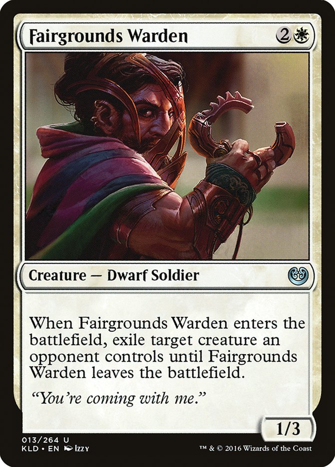 Fairgrounds Warden [Kaladesh] | Dumpster Cat Games