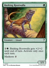 Basking Rootwalla (White Border) [Mystery Booster 2] | Dumpster Cat Games