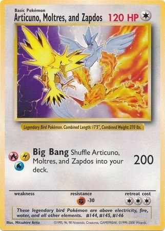 Articuno, Moltres, and Zapdos (Jumbo Card) [Miscellaneous Cards] | Dumpster Cat Games