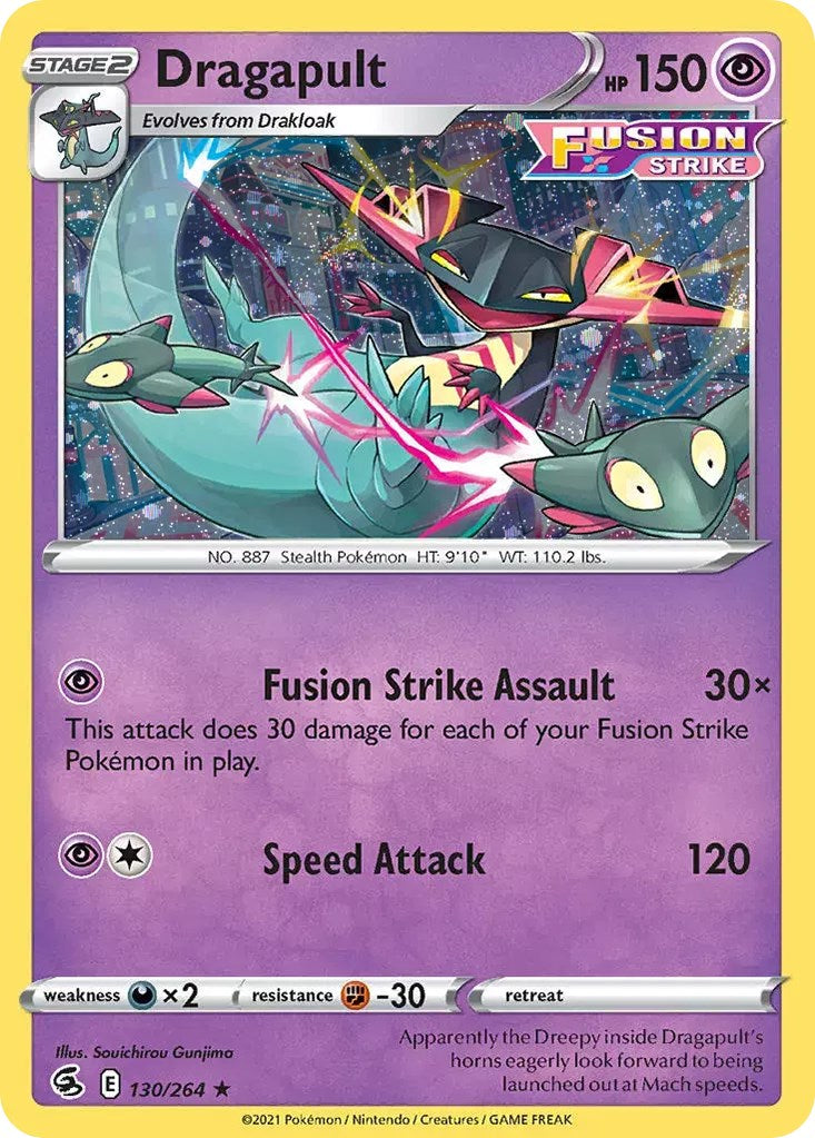 Dragapult (130/264) (Cosmos Holo) [Sword & Shield: Fusion Strike] | Dumpster Cat Games