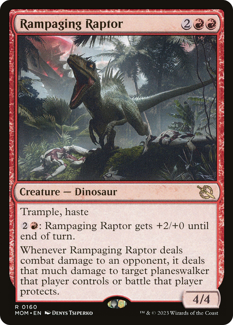 Rampaging Raptor [March of the Machine] | Dumpster Cat Games