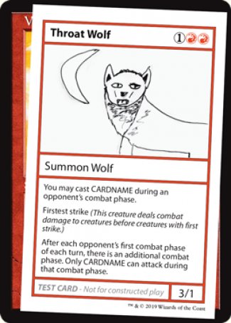 Throat Wolf (2021 Edition) [Mystery Booster Playtest Cards] | Dumpster Cat Games