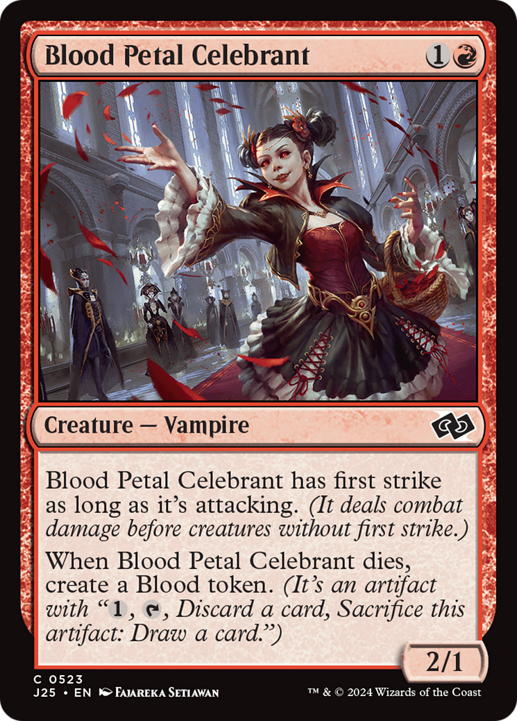 Blood Petal Celebrant [Foundations Jumpstart] | Dumpster Cat Games