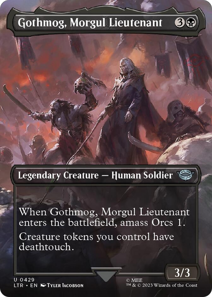 Gothmog, Morgul Lieutenant (Borderless Alternate Art) [The Lord of the Rings: Tales of Middle-Earth] | Dumpster Cat Games