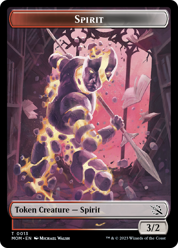 Spirit Token (13) [March of the Machine Tokens] | Dumpster Cat Games