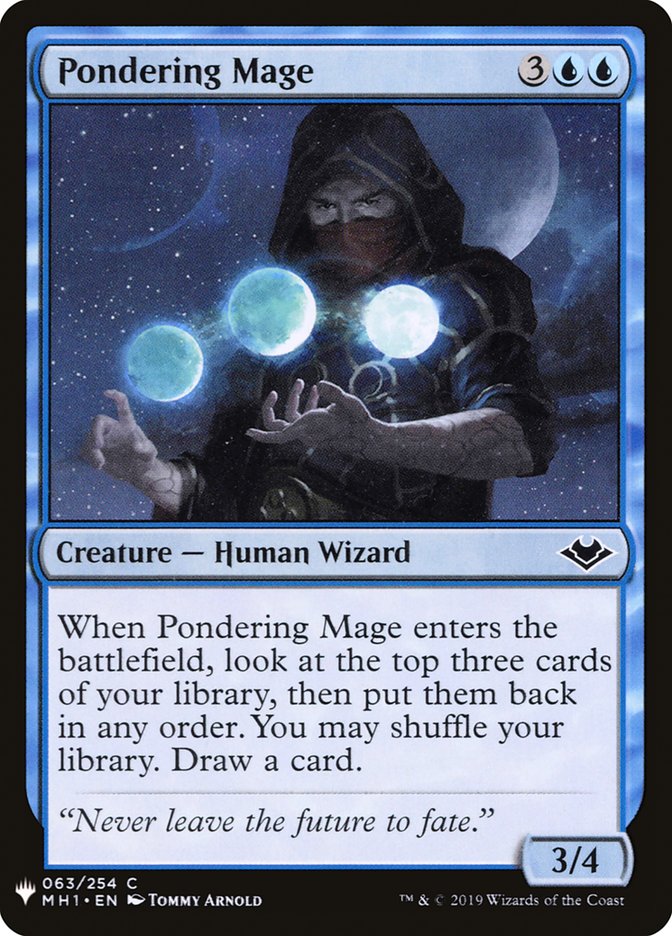 Pondering Mage [Mystery Booster] | Dumpster Cat Games