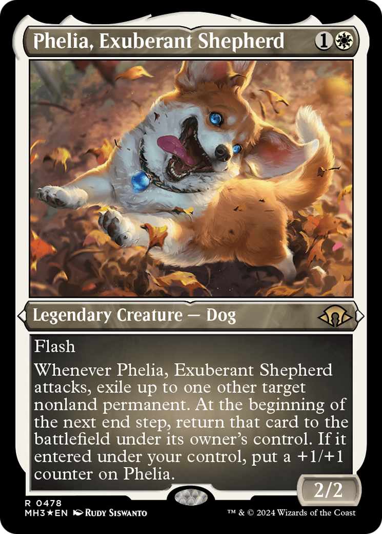 Phelia, Exuberant Shepherd (Foil Etched) [Modern Horizons 3] | Dumpster Cat Games