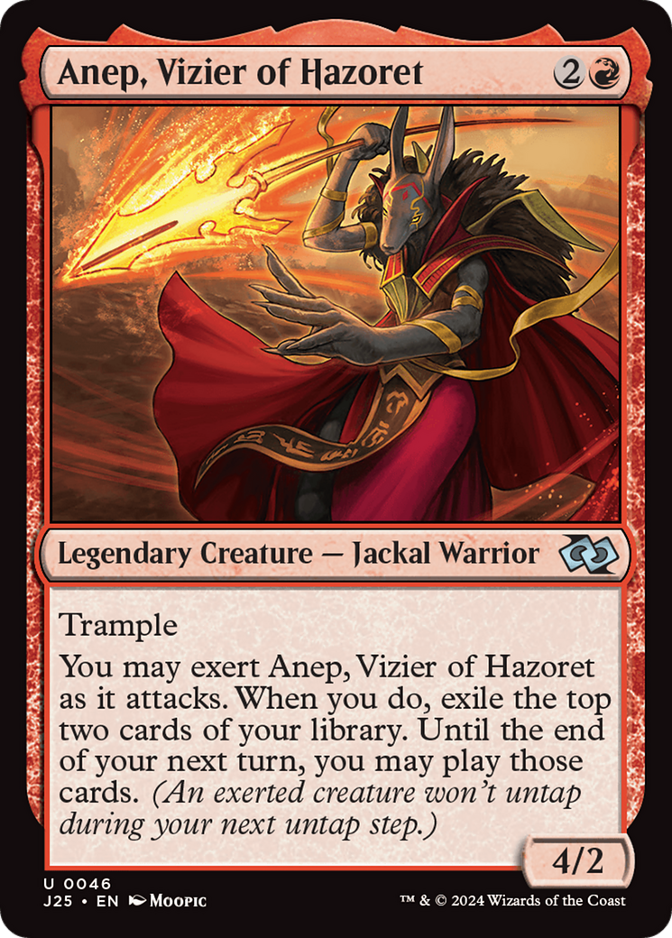 Anep, Vizier of Hazoret (Anime) [Foundations Jumpstart] | Dumpster Cat Games