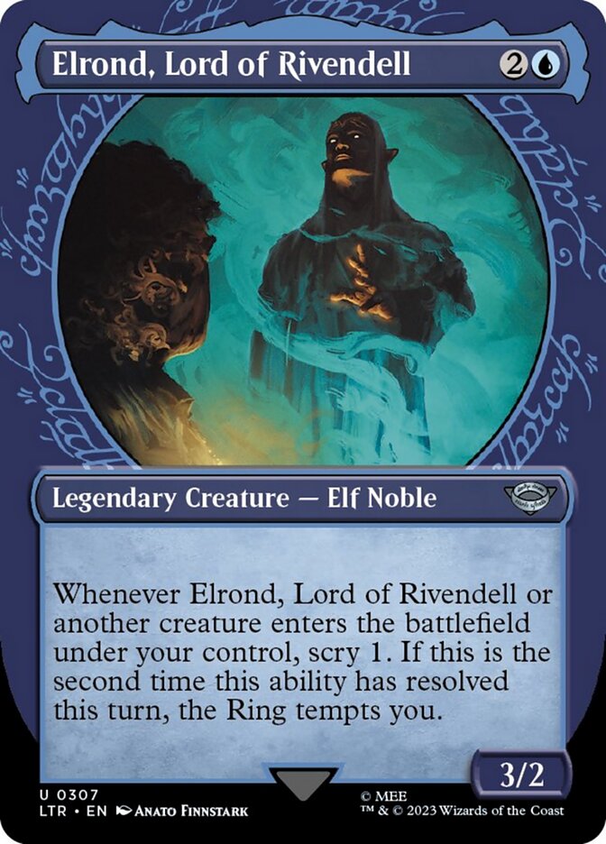 Elrond, Lord of Rivendell (Showcase Ring Frame) [The Lord of the Rings: Tales of Middle-Earth] | Dumpster Cat Games