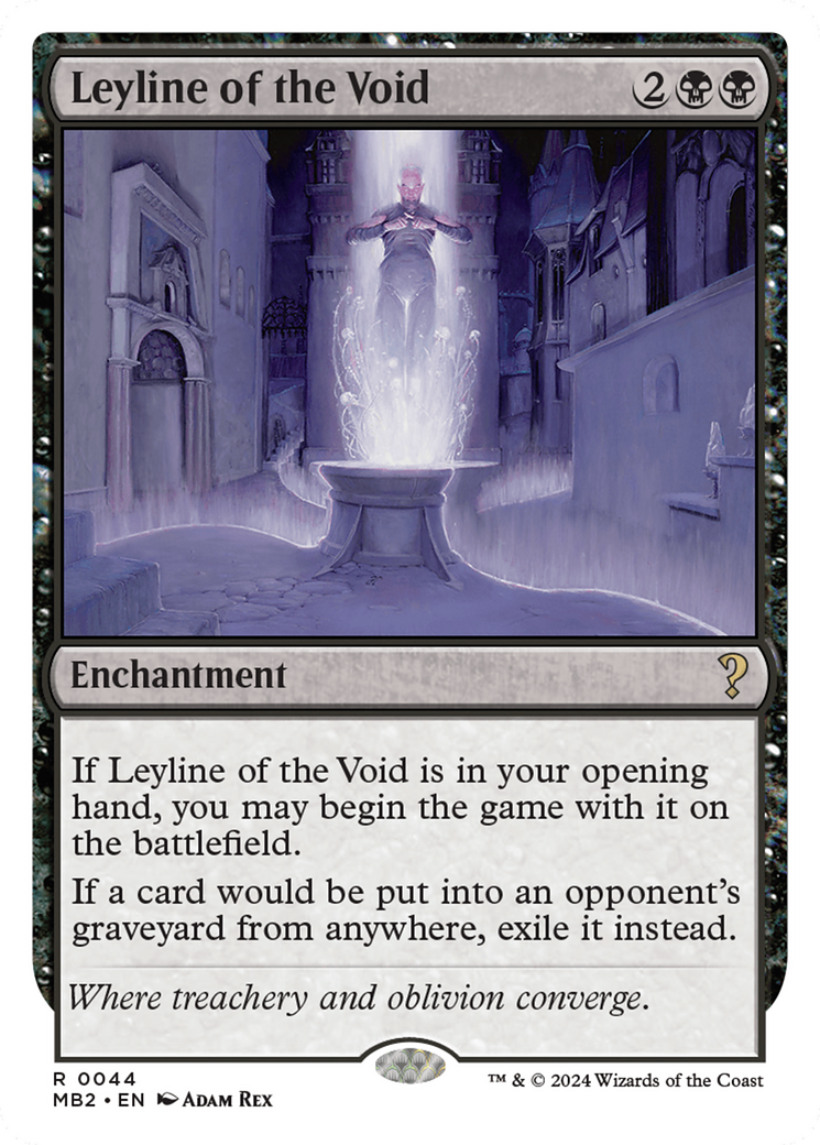 Leyline of the Void (White Border) [Mystery Booster 2] | Dumpster Cat Games