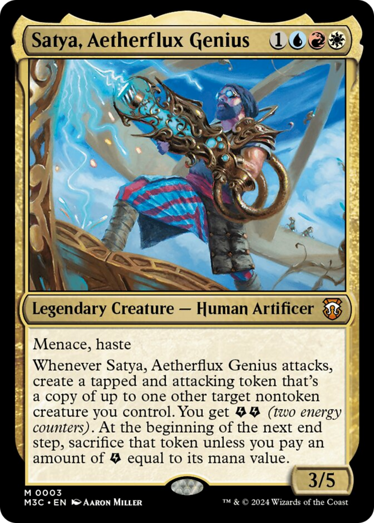 Satya, Aetherflux Genius [Modern Horizons 3 Commander] | Dumpster Cat Games