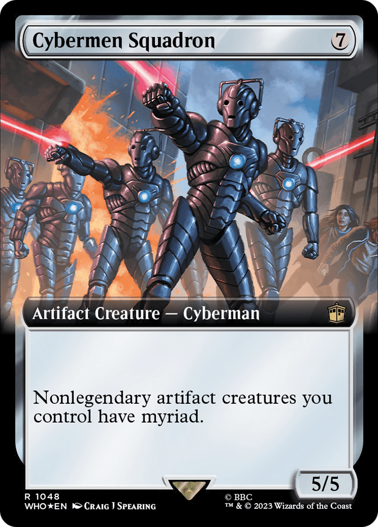 Cybermen Squadron (Extended Art) (Surge Foil) [Doctor Who] | Dumpster Cat Games