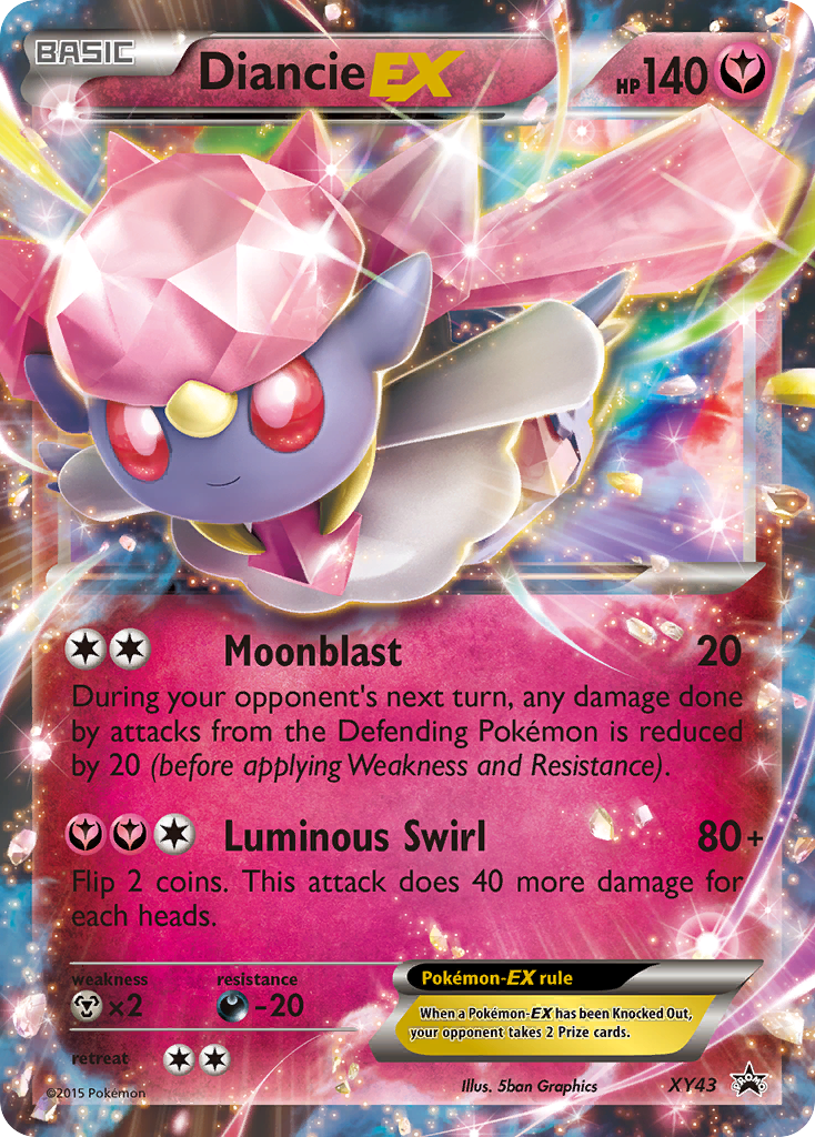 Diancie EX (XY43) [XY: Black Star Promos] | Dumpster Cat Games