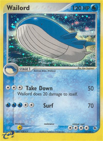 Wailord (14/109) [EX: Ruby & Sapphire] | Dumpster Cat Games