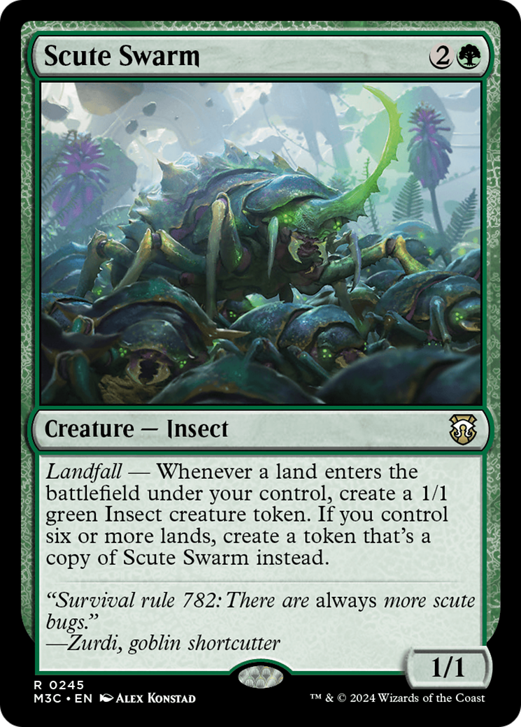 Scute Swarm (Ripple Foil) [Modern Horizons 3 Commander] | Dumpster Cat Games