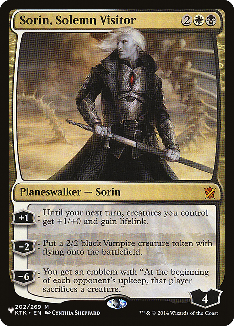 Sorin, Solemn Visitor [The List] | Dumpster Cat Games