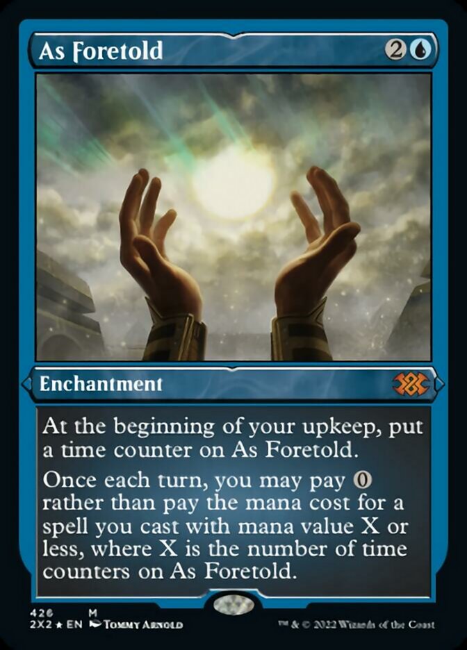 As Foretold (Foil Etched) [Double Masters 2022] | Dumpster Cat Games