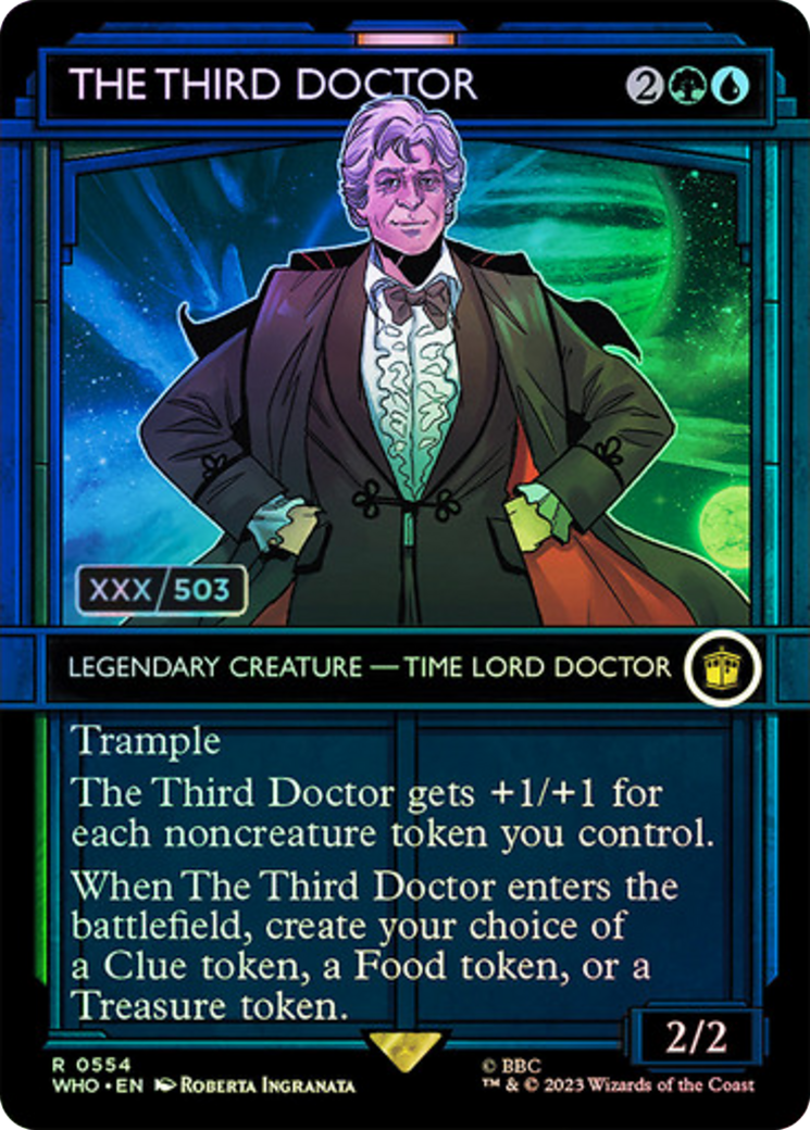 The Third Doctor (Serial Numbered) [Doctor Who] | Dumpster Cat Games