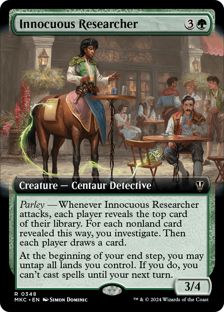 Innocuous Researcher (Extended Art) [Murders at Karlov Manor Commander] | Dumpster Cat Games