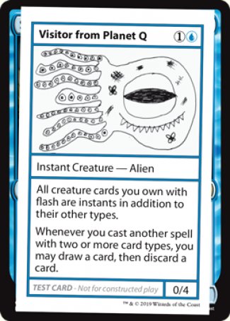 Visitor from Planet Q (2021 Edition) [Mystery Booster Playtest Cards] | Dumpster Cat Games