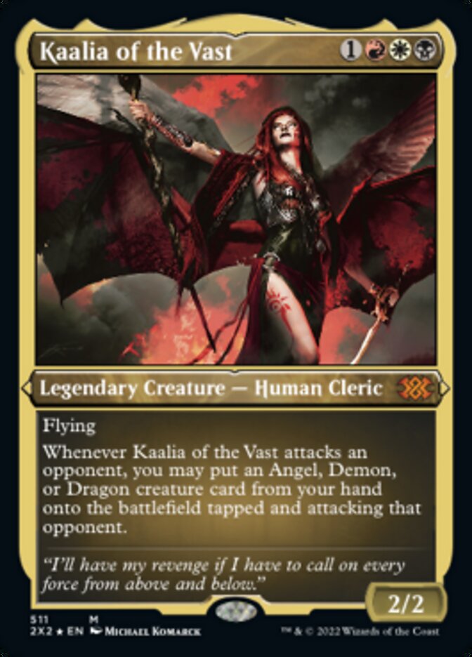 Kaalia of the Vast (Foil Etched) [Double Masters 2022] | Dumpster Cat Games