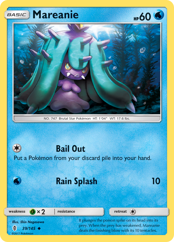 Mareanie (39/145) [Sun & Moon: Guardians Rising] | Dumpster Cat Games