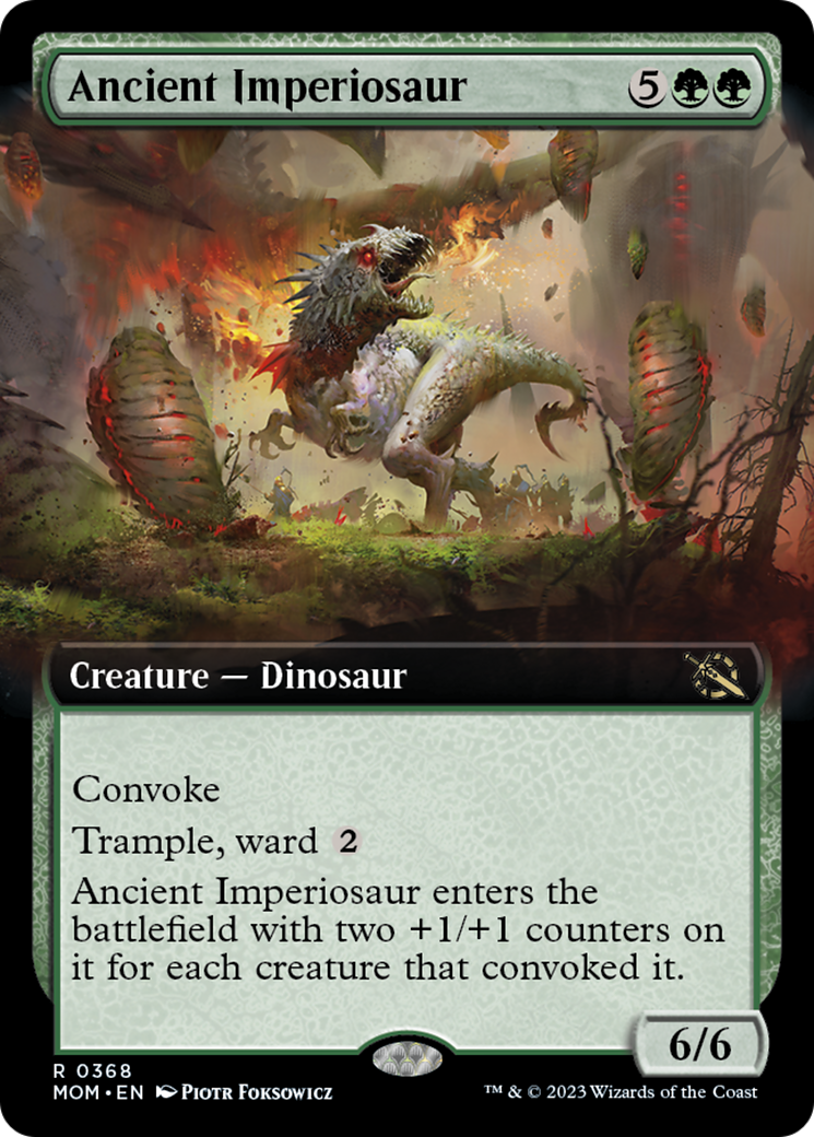 Ancient Imperiosaur (Extended Art) [March of the Machine] | Dumpster Cat Games