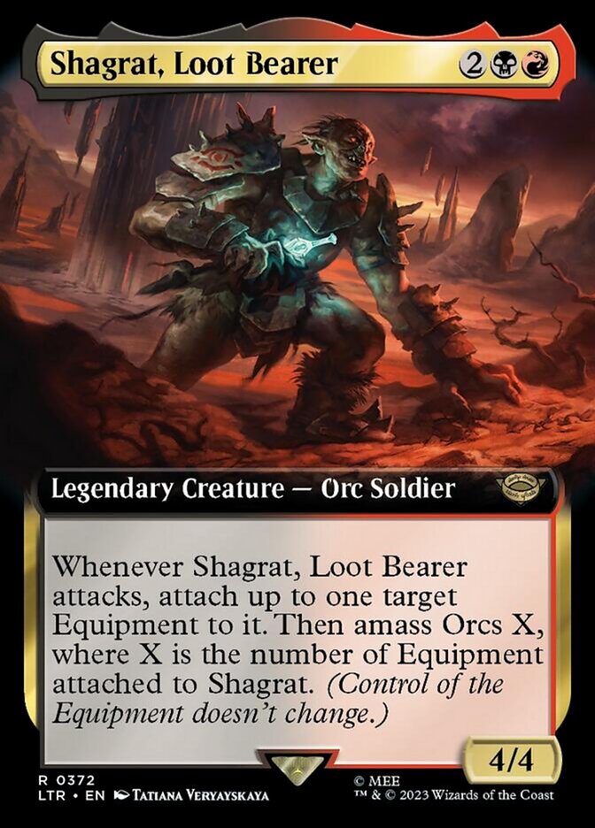 Shagrat, Loot Bearer (Extended Art) [The Lord of the Rings: Tales of Middle-Earth] | Dumpster Cat Games