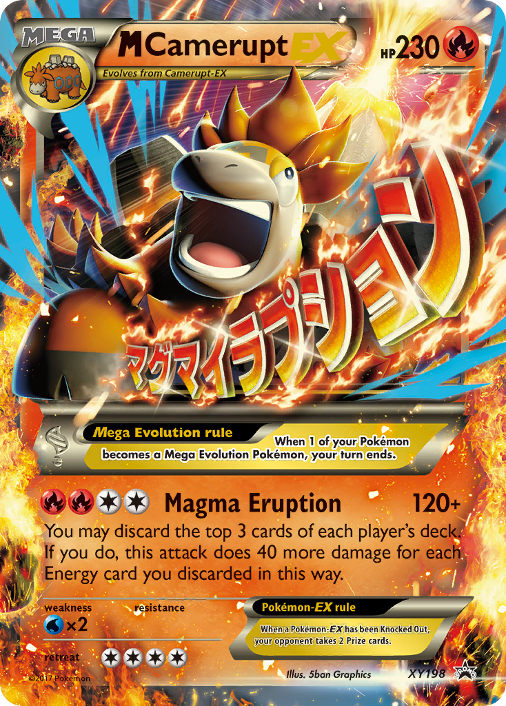 M Camerupt EX (XY198) [XY: Black Star Promos] | Dumpster Cat Games