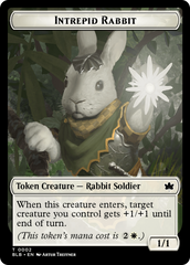 Bat // Intrepid Rabbit Double-Sided Token [Bloomburrow Tokens] | Dumpster Cat Games