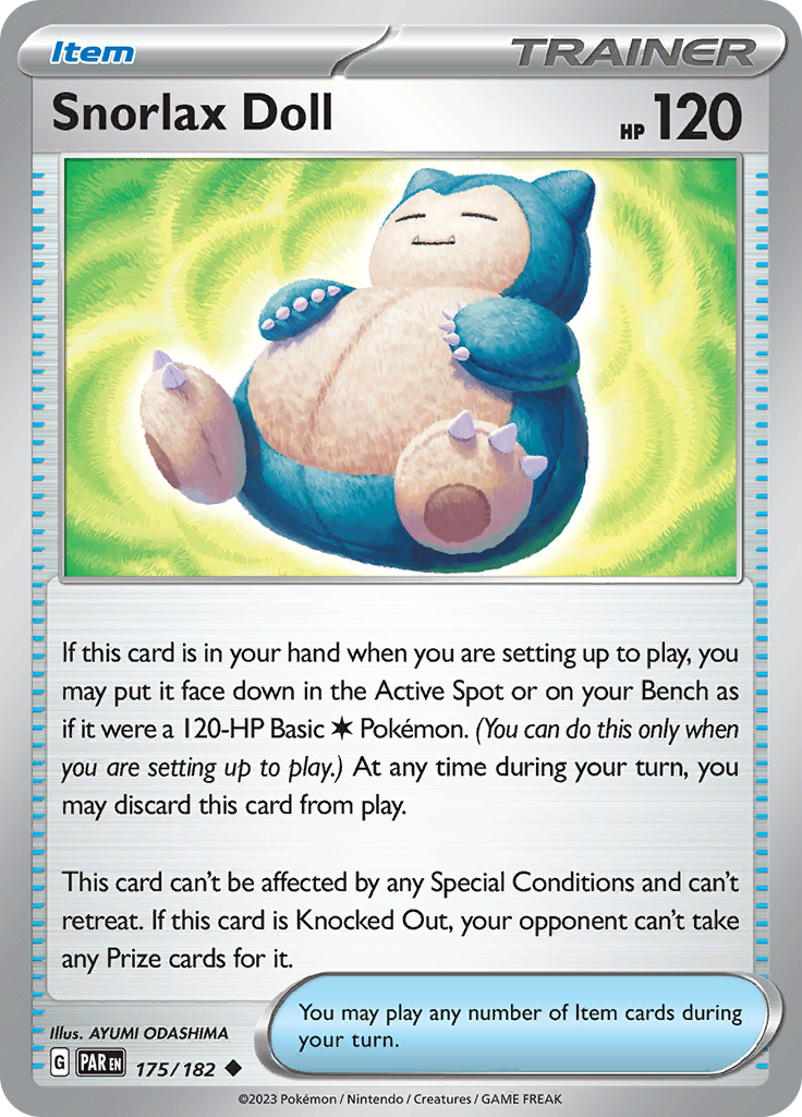 Snorlax Doll (175/182) [Scarlet & Violet: Paradox Rift] | Dumpster Cat Games