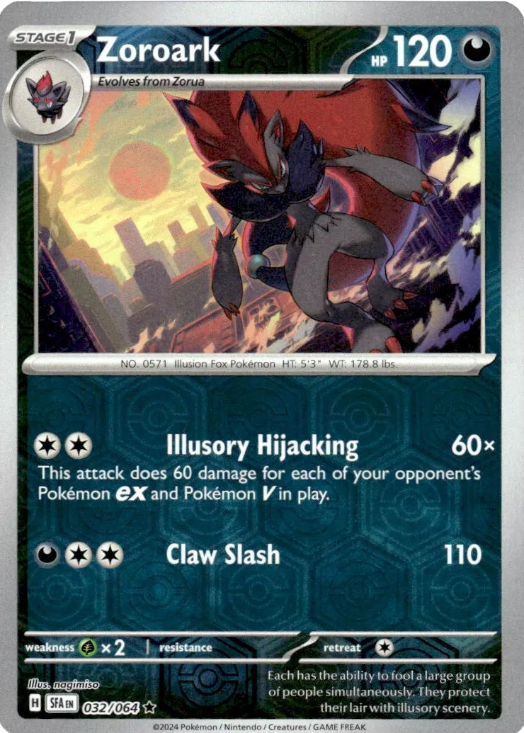 Zoroark (032/064) [Scarlet & Violet: Shrouded Fable] | Dumpster Cat Games